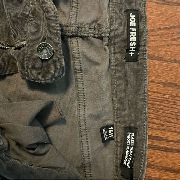 Joe Fresh Corduroy slim pants EUC - Picture 4 of 4